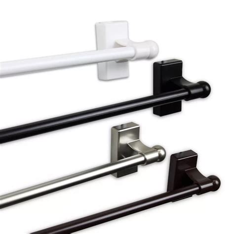 magnetic curtain rod brackets for metal doors|magnetic curtain rod home depot.